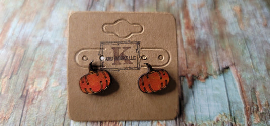 Pumpkin Stud Earrings